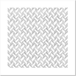 Pencil Zig Zag - Dashed Posters and Art